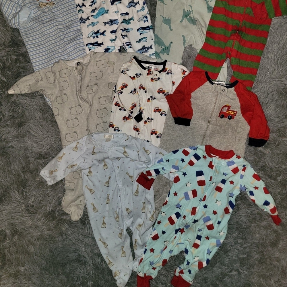 Kids One Piece Pajamas Set - Multicolor